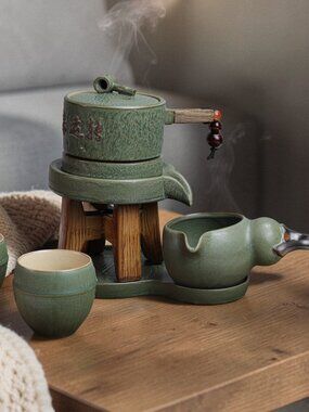 Stone Mill Chinese Ceramic Kung Fu Tea Set